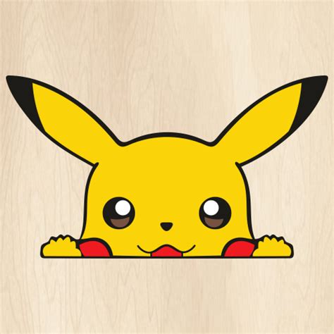 Pikachu Head Svg Cute Pikachu Png