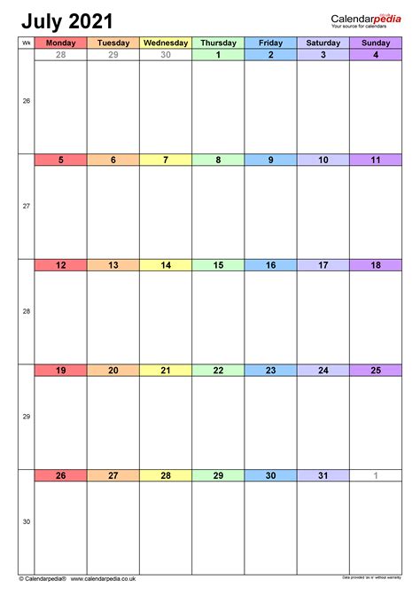 The better quality of work this july 2021 calendar template assists you in administration project and accountability in this particular month. Calendar July 2021 UK with Excel, Word and PDF templates