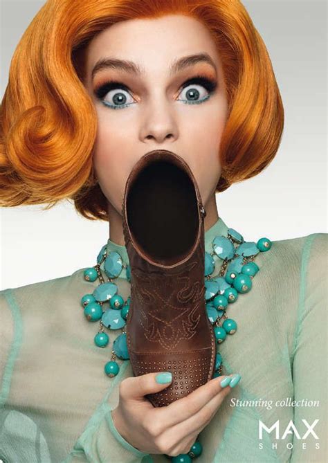 shoe covered mouth ads ads creative clever advertising print advertising