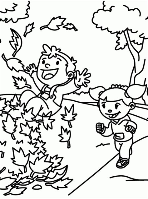 Otoño - Dibujos para colorear