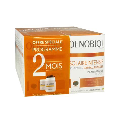 Oenobiol Intensive Sun Care Capital Jeunesse Set Of 2 Boxes Of 30 Capsules