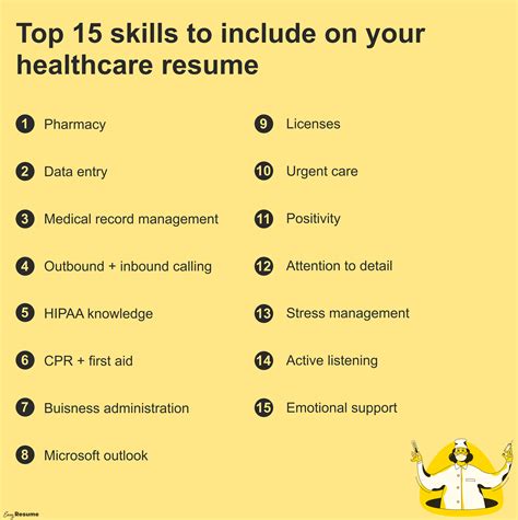 15 Key Healthcare Skills To List On Your Resume In 2022 With Examples