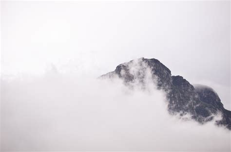 Free Images Rock Snow Cloud Sky Fog Mist Cloudy Morning
