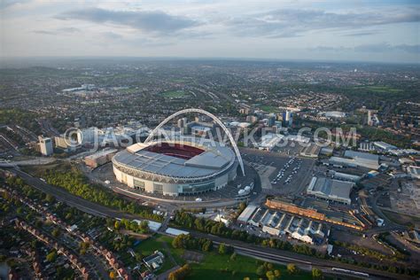 Aerial View Aerial View Of Wembley Stadium London Jason Hawkes