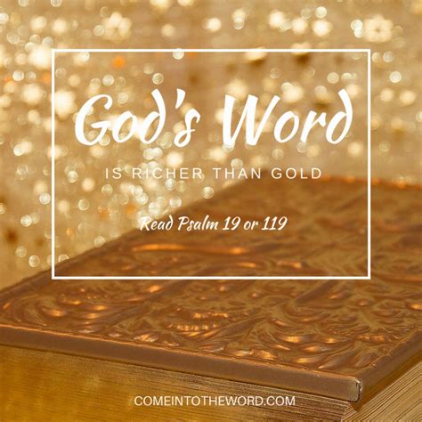 The Richness Of Gods Word Psalm 19 119 Come Into The Word With