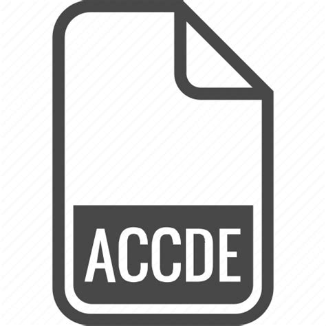 File Format Type Accde Document Icon Download On Iconfinder