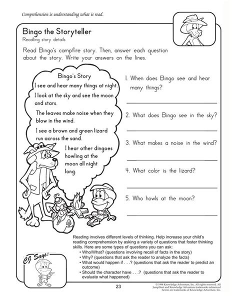 Some of the worksheets displayed are introduction, composition reading comprehension, english language arts reading comprehension grade 8, reading comprehension, reading comprehension practice test, nonfiction reading comprehension test 7 kevlar, introduction. Bingo the Storyteller - 2nd Grade Reading and ...
