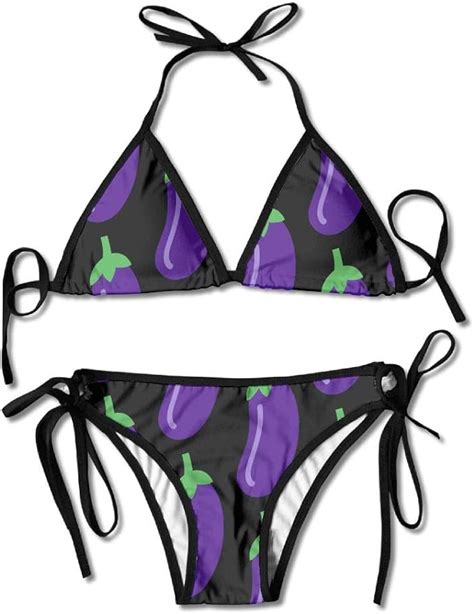 Purple Eggplant Bikini Beach Bathing Suit Beach Swimwear