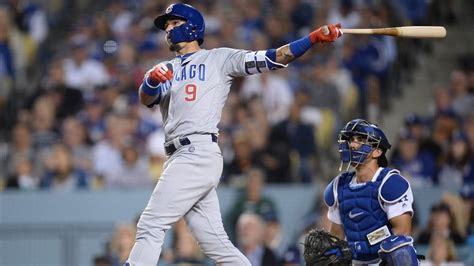 baez hits two homers as cubs bats come alive in win over dodgers cubshq