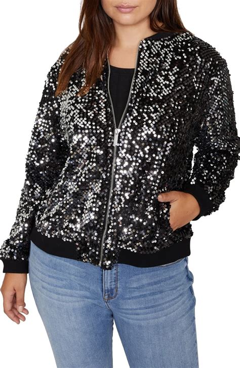 These jackets are just what you need for all of your fall and winter outdoor activities. Sanctuary Sequin Disco Bomber Jacket (Plus Size | Bomber ...