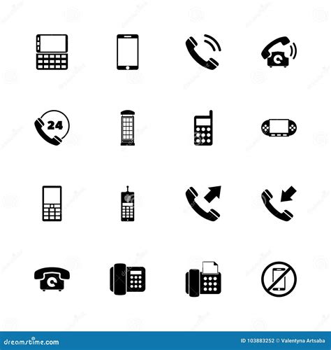Phones Flat Vector Icons Stock Vector Illustration Of Icon 103883252