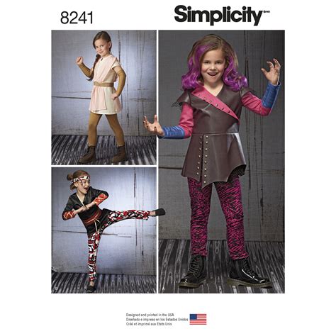 If you can think of it, you will probably find your costume pattern among. Simplicity 8241 Child's Warrior Costumes sewing pattern