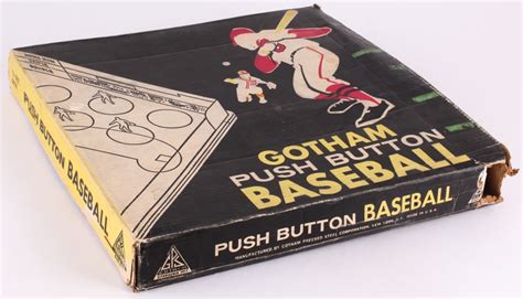 Vintage 1956 Gotham G 850 Push Button Magnetic Baseball Game Pristine