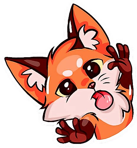 Kurisu Stickers Png Fox Orange Sticker By Ogkurisu