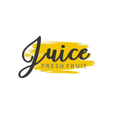 Premium Vector Juice Logo Template In Simple Style