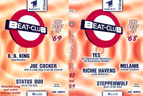 Beat Club 1968 And 1969 Ntsc Dvd R Disc