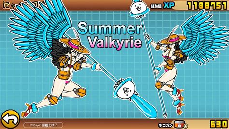 The Battle Cats Uber Summertime Valkyrie Summer Gals Youtube