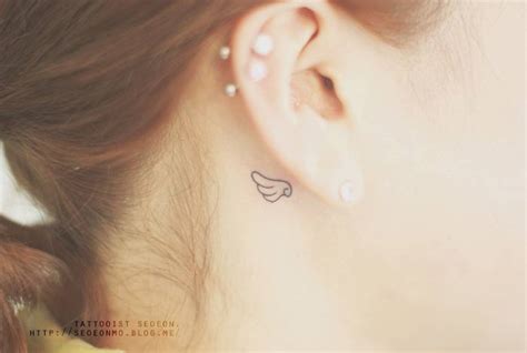 Behind The Ear Angel Wing Tattoo Tumblraestheticartdraw