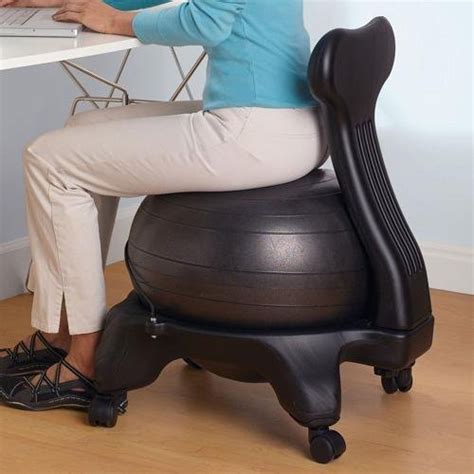 The best part is the presence of back support in the chair for using it in the home and offices. Amazon.com : Gaiam Balance Ball Chair, Black : Exercise ...