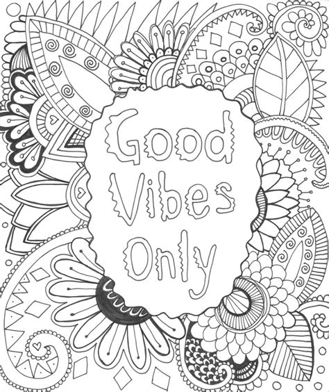 Help your child to develop memory, attention and focus while is having fun. Good Vibes Only Coloring Page (With images) | Christian ...