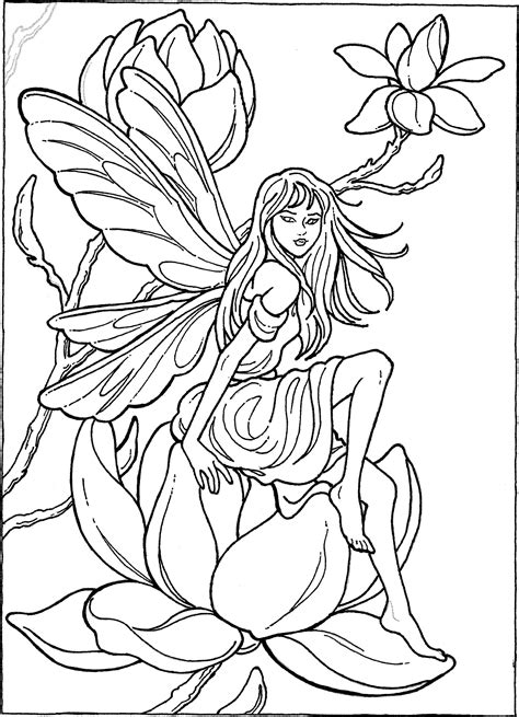 Fairy Coloring Page Fairy Coloring Book Fairy Coloring Abstract