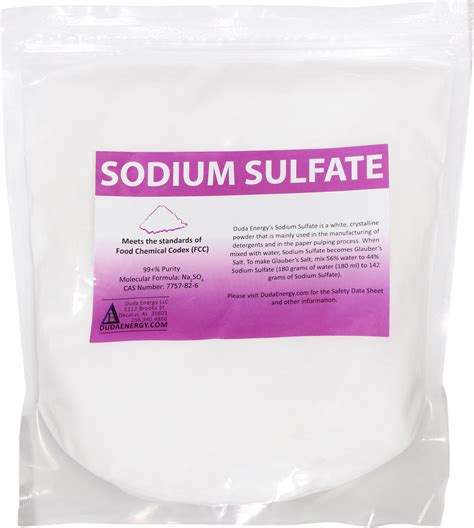 Natural Sodium Sulfate Food Grade 99 Granular Anhydrous Crystals Salt