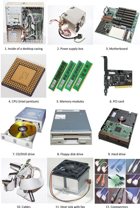 The Dismantled Parts Of A Desktop Computer Case