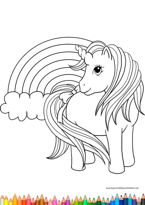 Unicorn coloring pages allow kids to travel to a fantastic world of wonders while coloring, drawing and learning about this magical character. Easy Cute Unicorn Coloring Pages for Kids and Girls, Printable Coloring