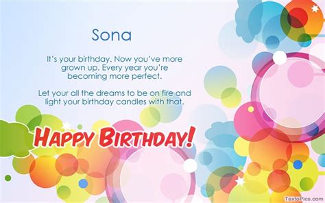 Happy Birthday Sona Pictures Congratulations