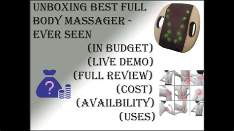 full body massager telugu unboxing coushion massager best stress relief massager by todos