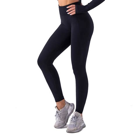 sexy sports leggings high waist women long yoga pants fitness gym tights push up solid running