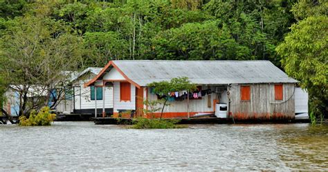 Floating Community In Amazon Rainforest Manaus Brazil Encircle Photos