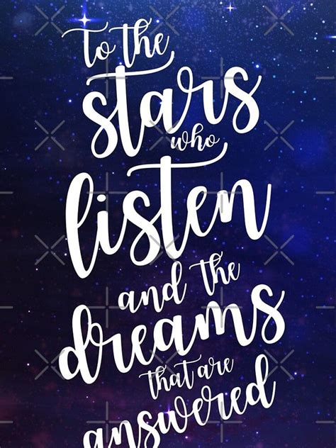 To the stars who listen and the dreams that are answered iPhone Case