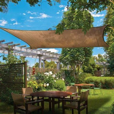 Now with your shade fabric installed, you can enjoy your outdoor space. 25 DIY Outdoor Sun Shades That Add Color To Your Outdoor Decor - GODIYGO.COM