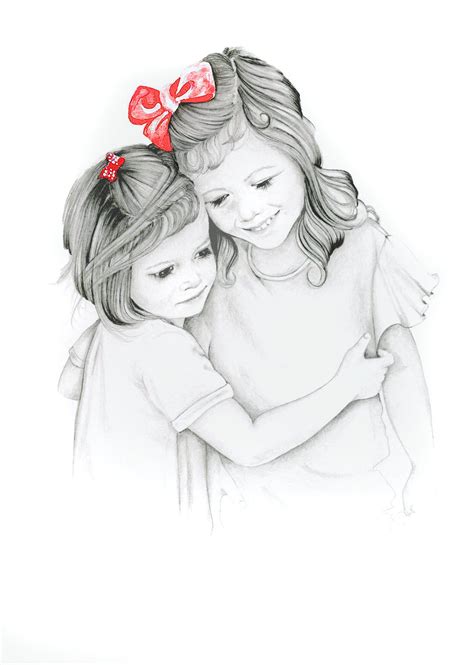 Details More Than 60 Pencil Sketch Of Sisters Vn