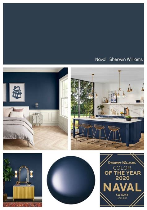 Sherwin Williams 2020 Color Of The Year Naval Sw6244 Paint Colors