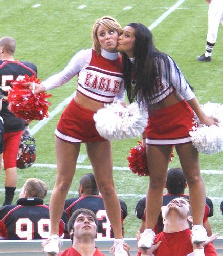 Eagles Cheerleaders Kissing A Photo On Flickriver Eagles Cheerleaders Cheerleading Women