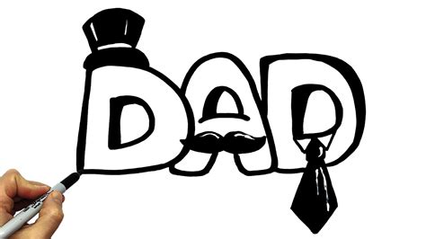 Drawings For Fathers Day How To Draw Dad T To Dad With Your Own