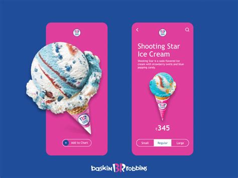 Baskin Robbins Ice Cream Mobile App By Biki Das On Dribbble