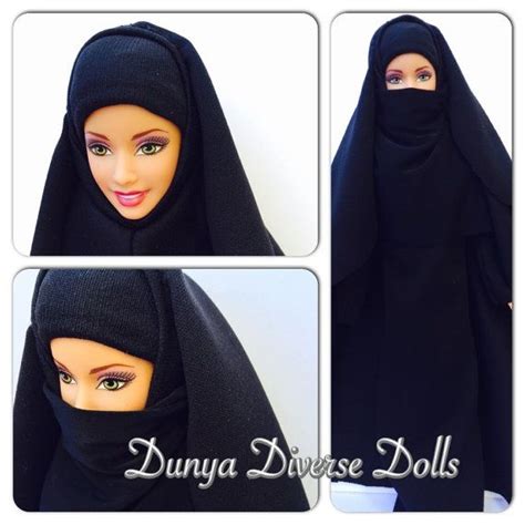 niqab handmade muslim hijab barbie doll outfit etsy hijab barbie muslim hijab doll clothes