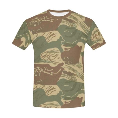 Rhodesian Brushstroke Camouflage V1 T Shirt For Men Rhodesian Brushstroke