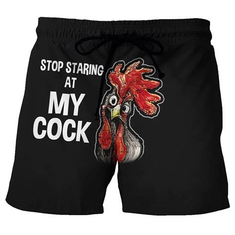 Stop Staring At My Cock Black Custom Swim Trunks Wozoro