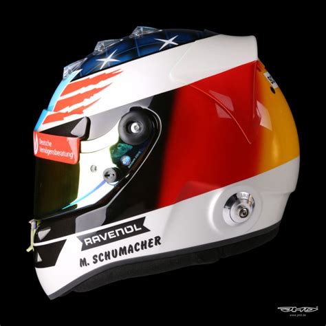 Schumacher is the only driver in history to win seven formula one world championships, five of which he won consecutively. Mick Schumacher replica helmet 1:1 2017