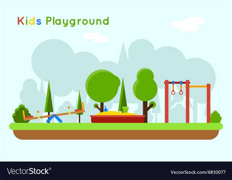 Playground Background Royalty Free Vector Image