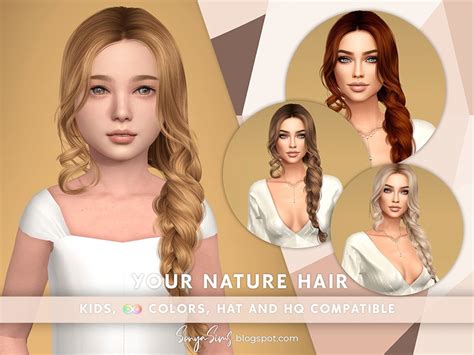 The Sims Resource Bohemian Wedding Your Nature Hair For Kids