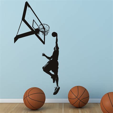 Basketball Dunk Sport Wall Sticker Boy Bedroom Wall Decorative Vinyl