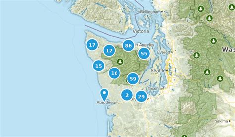 Best Trails In Olympic National Park Alltrails National Parks Map