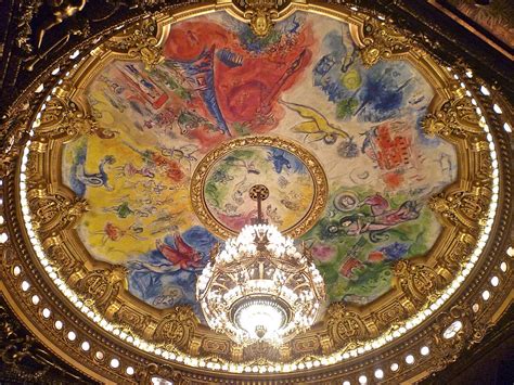 This artwork is marc chagall's stunning rendition of the fabulous ceiling of the parisen opera house, with brilliant rich colors and visual sweep. Ceiling of the Paris Opera Marc Chagall | Sartle - Rogue ...