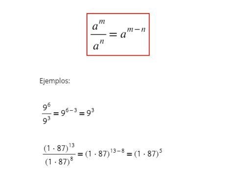 Teoría De Exponentes Matemath Web De 0 A 100