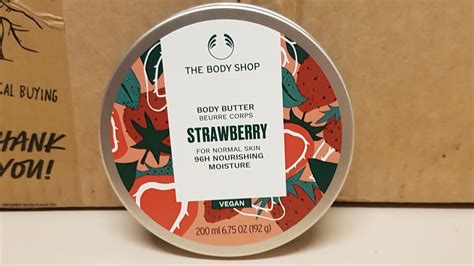 The Body Shop Strawberry Body Butter Review New Version Youtube